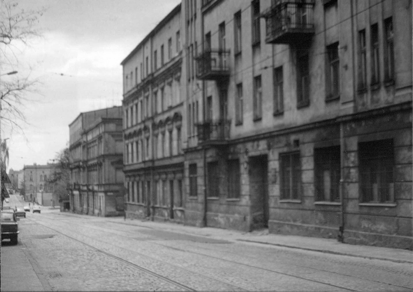 Street scene, Łódź, 1990