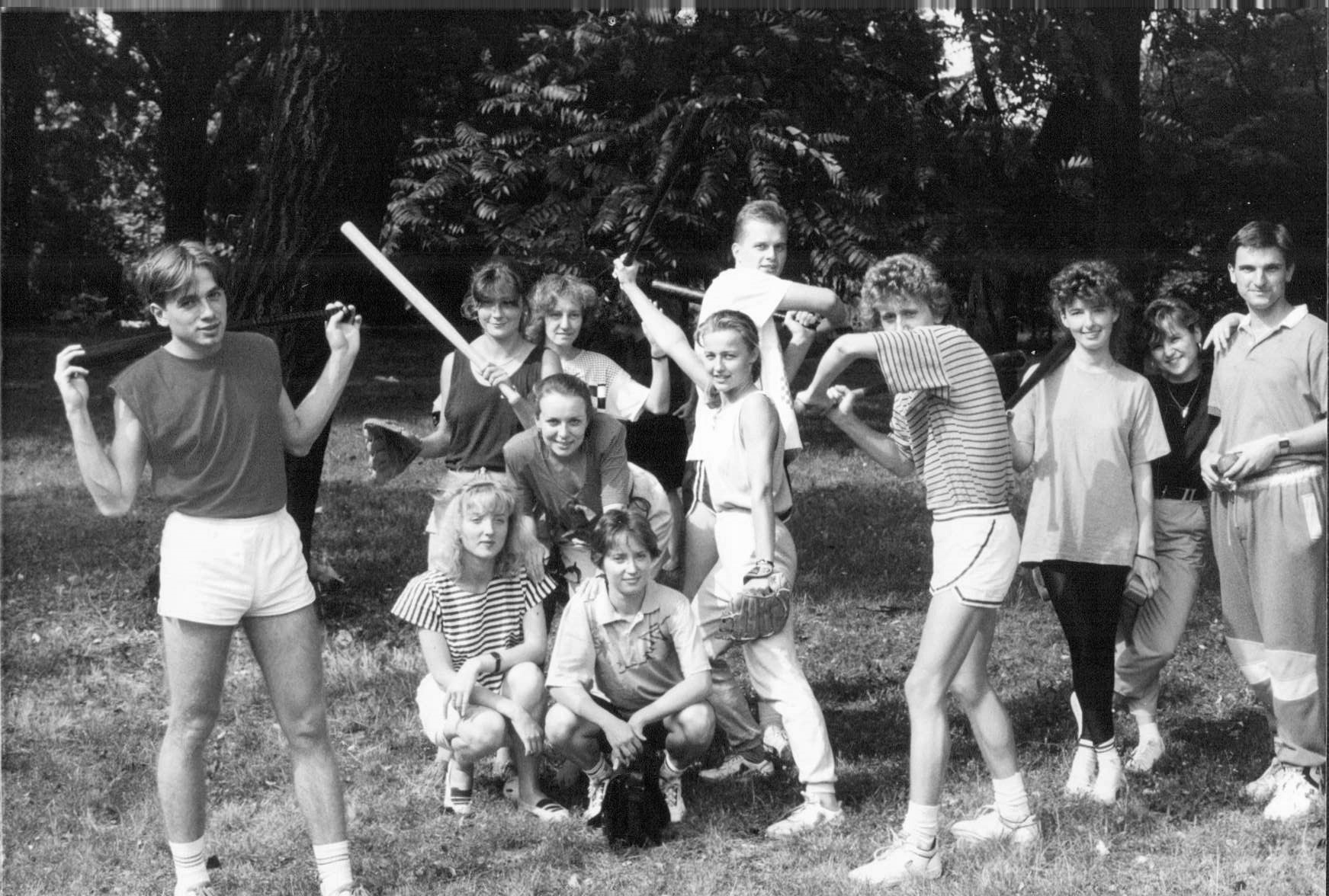 Student group, Poznań, summer 1991