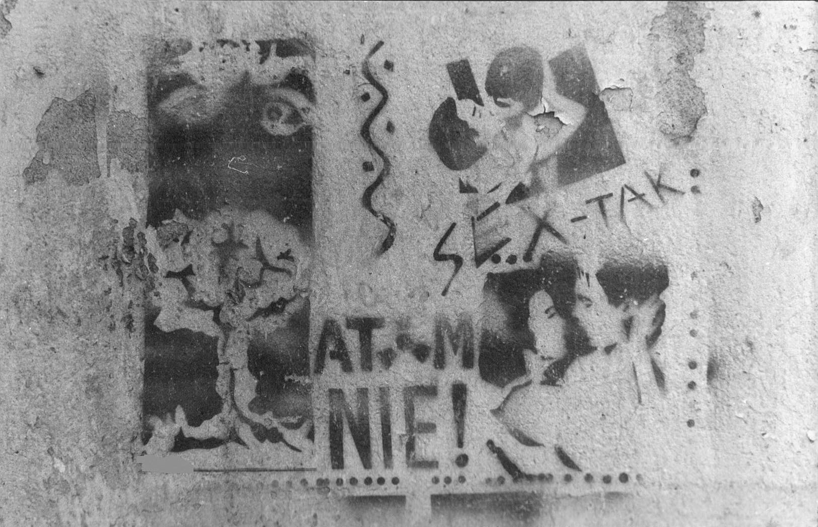 Graffiti, Łódź, spring 1990