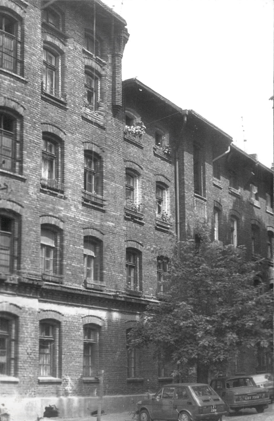 Rear of workers’ flats near Poznański factory