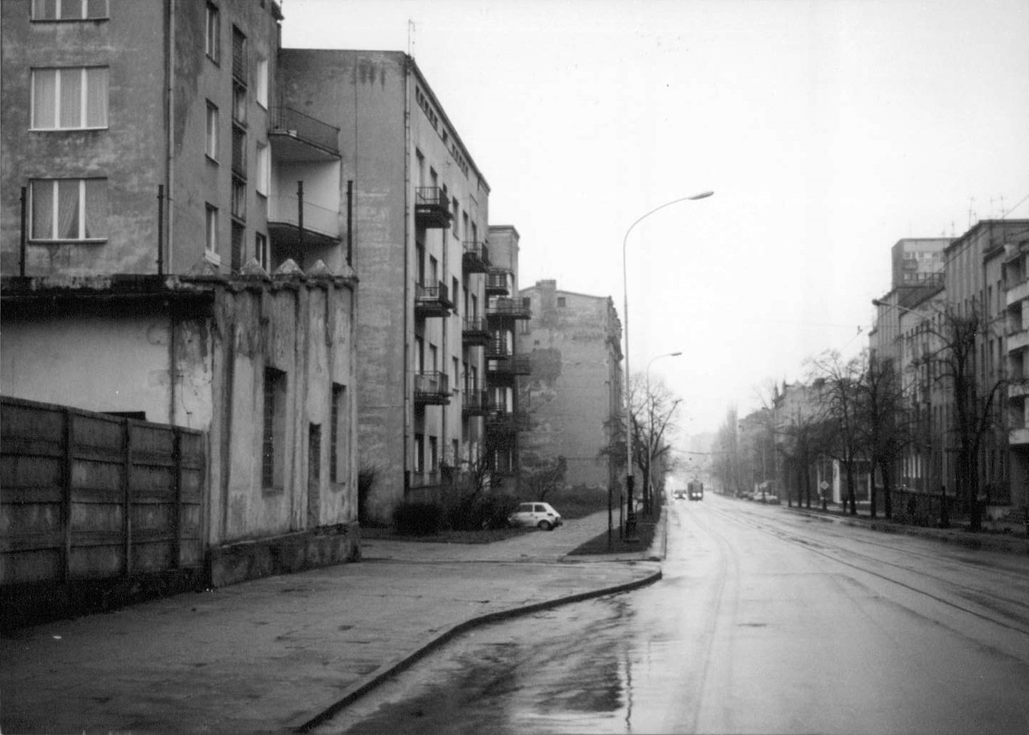Łódź street scene, 1990